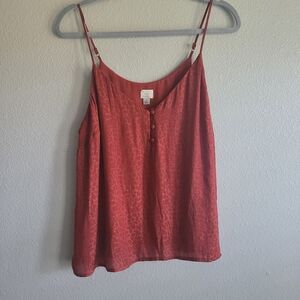 A NEW DAY Rust Cami Size XL Animal Print NWOT
